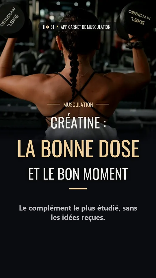 Créatine en musculation : combien en prendre et à quel moment ?