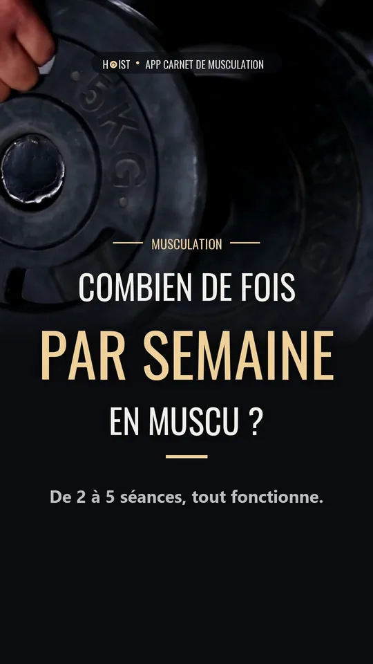Combien de fois par semaine faire de la musculation ?